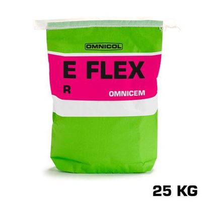 Afbeeldingen van Omnicol Omnicem E-Flex R Poedertegellijm Grijs 25 kg