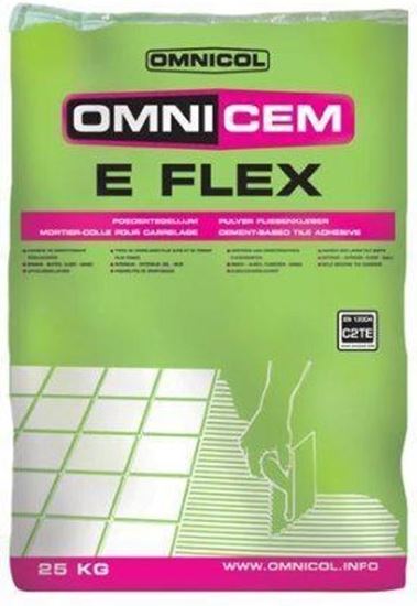 Afbeeldingen van Omnicem E Poedertegellijm 25 KG Grijs Flex