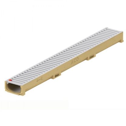 Image de Aco euroline 60 natural grey 1m met rooster