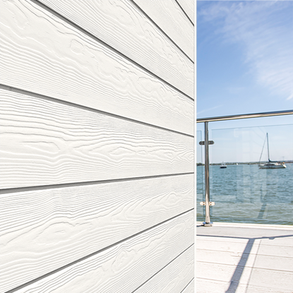 Picture of Eternit sidings click wood C01 Everest White - 3.6x0.2m