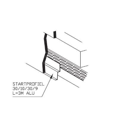 Afbeeldingen van Startprofiel L=3M Alu C14 Atlasbruin Uitverkoop
