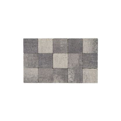Afbeeldingen van Bouwpunt Klinker Getrommeld 15x15x6 Grijs-Zwart