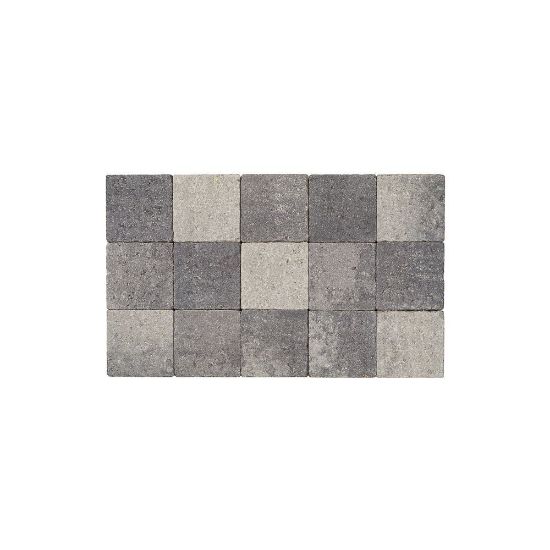 Afbeeldingen van Bouwpunt Klinker Getrommeld 15x15x6 Grijs-Zwart