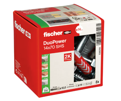 Picture of Ficher plug DuoPower 14x70 mm - 20st