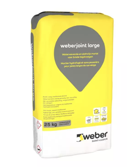 Picture of Weber joint large steel Grey grout 25kg