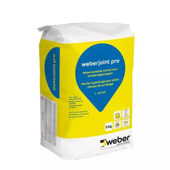 Picture of Weber joint pro pure white 5kg indoor - floor/wall - narrow joint width