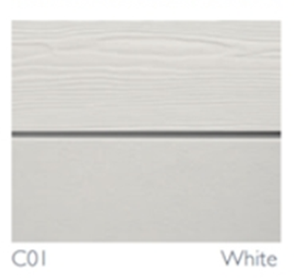 cedral board stroken C01 wit