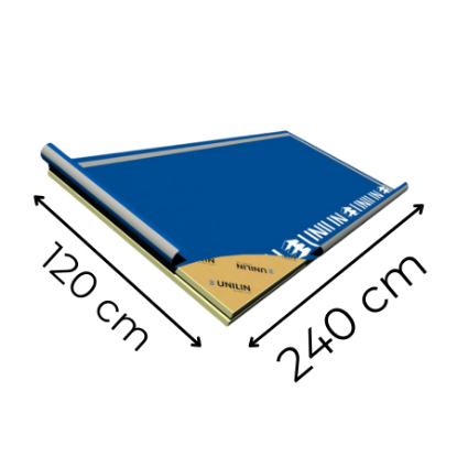 Afbeeldingen van PU Plaat Sarking L Plus met onderdakfolie 240x120x10cm Rd 4.5