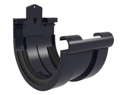 Image de Dakgoot Verbindingsstuk PVC Ø125 Antraciet