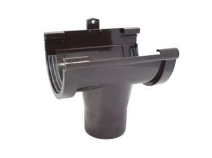 Image de Dakgoot Spruitstuk Midden PVC Ø125 Antraciet