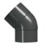 Picture of Dakgoot Bocht PVC Ø80 M/F 45° Antraciet