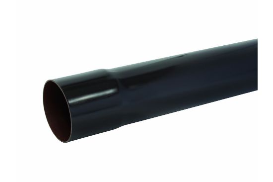 Afbeeldingen van Dakgoot Afvoerbuis PVC Ø80 Antraciet 3M