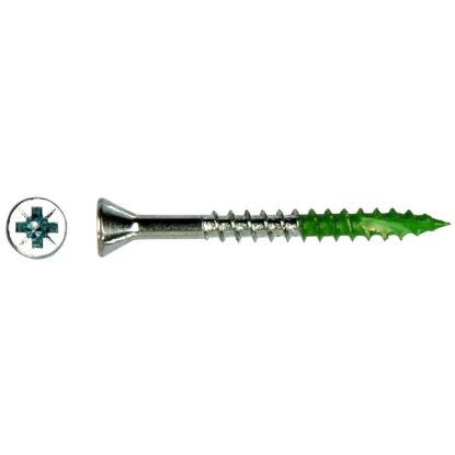 Afbeeldingen van MDF Schroef PFS-M VZK Kruis 4 x 60 Groen 200st/doos