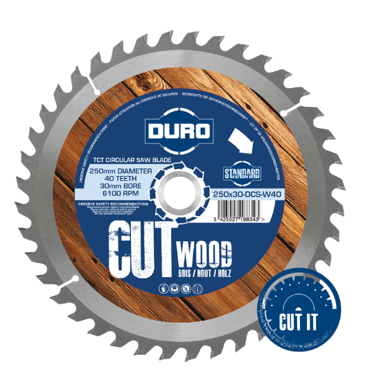Afbeeldingen van DURO Cirkelszaag voor Hout 165x20-DCS-W40-A 40T