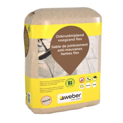 Image de Weber Onkruidmijdend Voegzand Flex Naturel 15kg