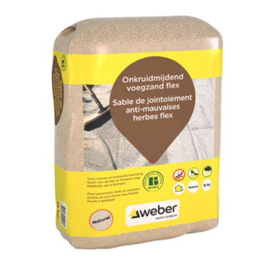 Afbeeldingen van Weber Onkruidmijdend Voegzand Flex Naturel 15kg