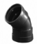 Image de Wafix PP Bocht 45° M/M D75 Zwart