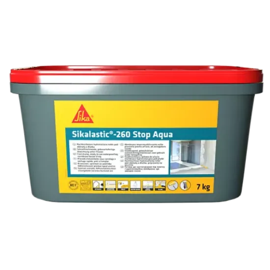 Afbeeldingen van Sikalastic-260 stop aqua 7kg