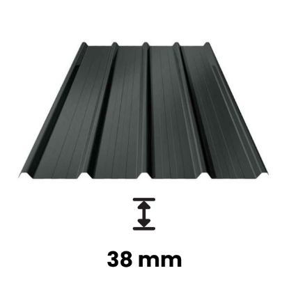 Toon details van Dakplaat Antraciet GS40 br. 1.05m x le. 3m Afbeeldingen van Dakplaat Antraciet GS40 br. 1.05m x le. 3m