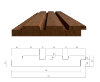 Picture of Thermowood Triple Ayous 3650x142x20 (nuttig 132mm)