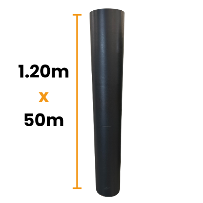 Afbeeldingen van Stucloper Protectiekarton Zwaar Exterior Zwart 60m2