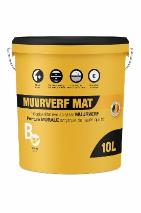 Toon details van Bouwpunt De Witte Eindlaag Verf Mat Wit 10L Afbeeldingen van Bouwpunt De Witte Eindlaag Verf Mat Wit 10L