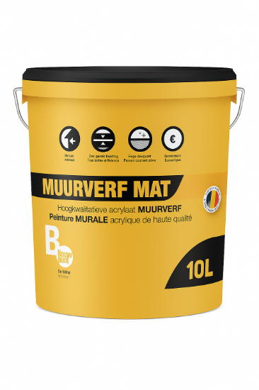 Image de Bouwpunt De Witte Eindlaag Verf Mat Wit 10L